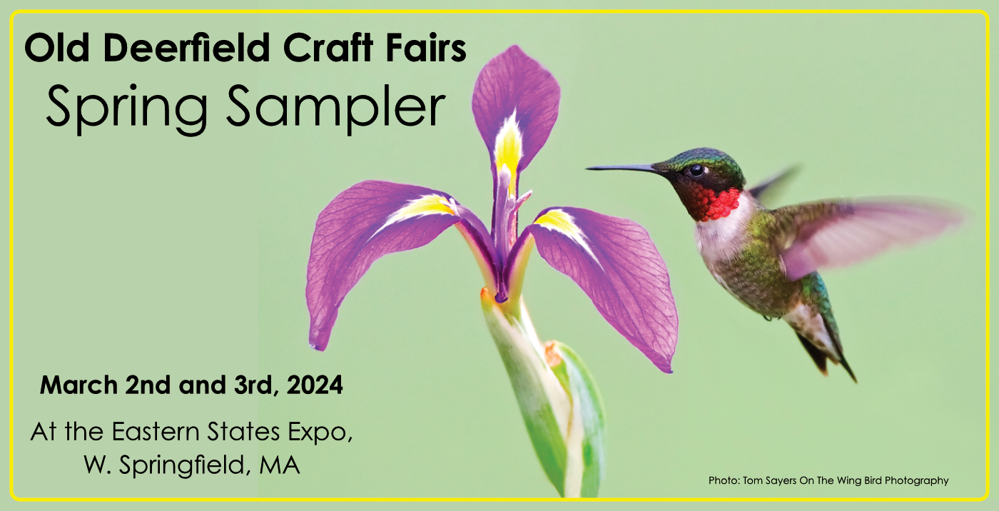 The Deerfield Craft Fairs Spring Sampler will happen March 2nd and 3rd, 2024