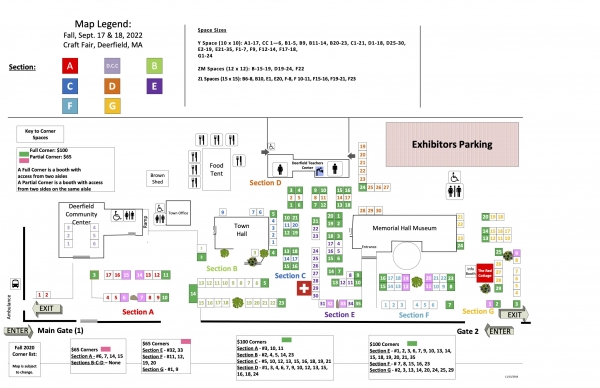 Old Deerfield Fall Festival Online Map